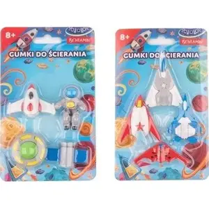 Erasers set Beniamin 6pcs — airplane-shaped novelty erasers