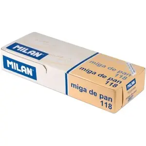Eraser Milan oval synthetic 3 colours pack of 18 - model 198246