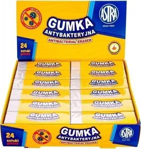 Astra antibacterial eraser pack 24 pieces — Gumka antybakteryjna (24szt)