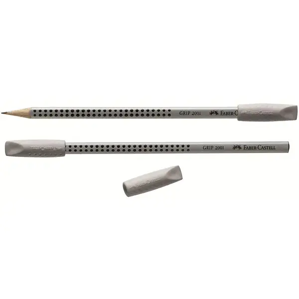Eraser Faber-Castell 187000 — grey, 2 pcs Photo 2