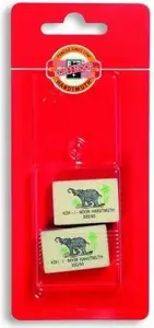 Eraser KOH-I-NOOR 300/60 set of 2 — rectangular art/school erasers, white