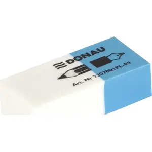 Eraser Donau multifunction 41×18×11 mm blue-white — Donau 7307001PL-99
