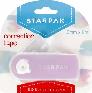 Correction Tape STARPAK KOREKTOR W TASMIE 5 mm x 6 m, paste dispenser, refillable
