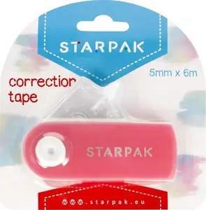 Correction tape STARPAK KOREKTOR W TASMIE 5 mm x 6 m, pink