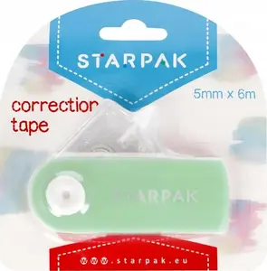 Correction Tape STARPAK KOREKTOR W TASMIE 5 mm x 6 m green paste STK12/432PG