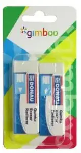 Eraser Donau large universal 62×21×11 mm, pack of 2