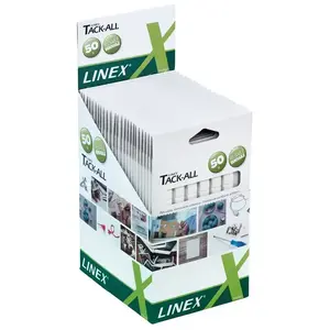 Non-adhesive labels Linex 400098267 — white square, 6 pcs, 1.03 cm × 0.4 mm