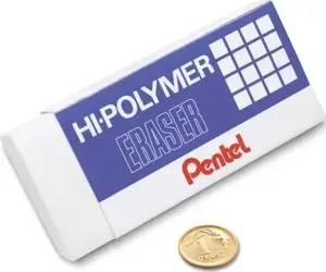 Eraser No name ZEH20 73.8×58.9×19 mm — large rectangular art/office eraser