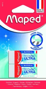 Eraser Maped Mini Technic Ultra, Maped, pack of 2 — small precision erasers for pencil marks
