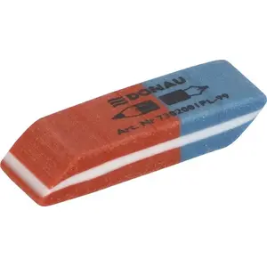 Eraser Donau multifunction 40×14×8 mm blue-red, compact office stationery