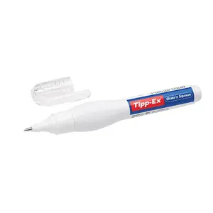 Korekcijas pildspalva TIPPEX Shake'n Squeeze 8 ml, metāla galu, balta