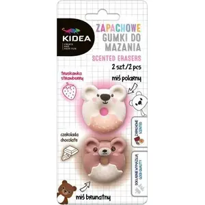 Eraser set Derform Misie 2 pcs — children's animal-shaped erasers