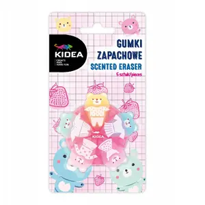 Eraser set Derform GZ5KA scented 'Teddy' 5 pieces — children's scented erasers