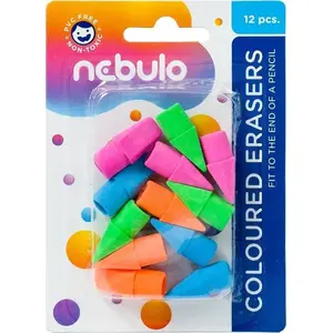 Erasers panta plast Nebulo colored set 12 pieces (MPN 438485)