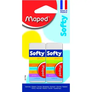 Eraser Maped Softy by Maped — handheld soft vinyl eraser, blister pack