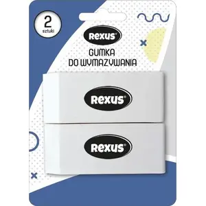 Eraser set Beniamin 2 pcs — stationery erasers for pencil correction