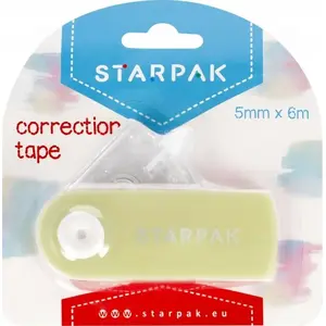 Correction Tape STARPAK model STK KOR55, 5 mm x 6 m, paste wheel dispenser