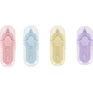 Correction tape mini Strigo 5 mm x 6 m, mixed colors, pack of 12