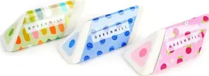 Eraser FANDY Gumka Dots 24 pcs — round dotted design, individual packaging