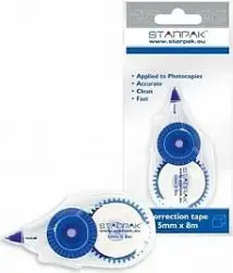 Correction Tape STARPAK Korektor 5 mm x 8 m, portable tape dispenser