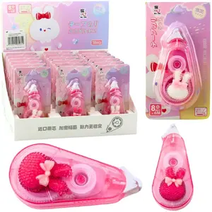Correction Tape Lean model 21786 — decorative pink rabbit, 8 mm x 6 m, school and office use