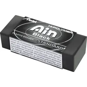 Pencil eraser No name ZEAH06 HI-Polymer black — precision graphite eraser
