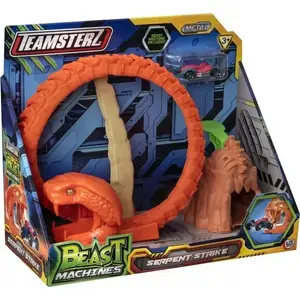 HTI Набор гоночной трассы Serpent Strike с 1 гоночной машиной Beast Machines Teamsterz, модель 1417436