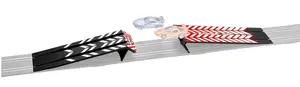 Toy track accessory CARRERA 61641 — play vehicle track pieces, 2 pcs, for ages 6+, black/red/white