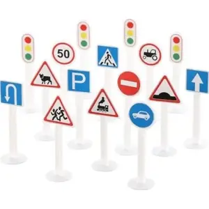 Traffic Signs Set No. 1 toy - Polesie - educational road signs playset (64196)