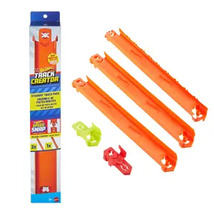 Hot Wheels Track Builder Track Creator Straight Track Pack Rotaļu transportlīdzekļu trase Plastmasa Oranžs