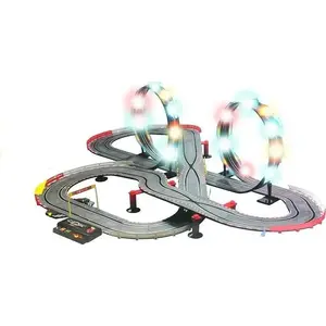 Slotauto trase LEAN Sport Tor samochodowy Slot Cars (17359-uniw) - kompakts slotu sacīkšu komplekts