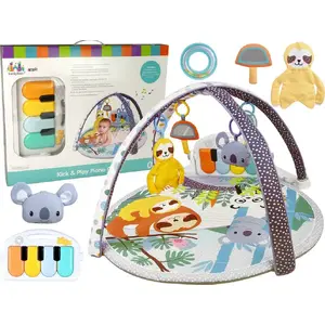 Развивающий коврик-музыкальная площадка LEANToys Mata Edukacyjna Koala Pianinko Melodie с подвесными игрушками
