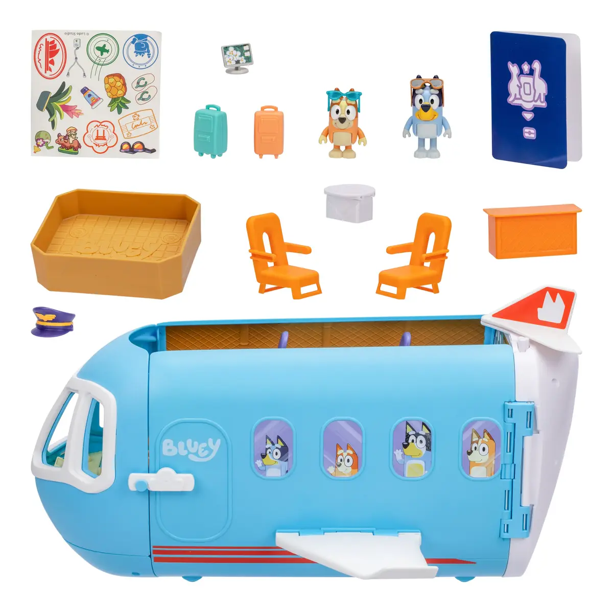 Moose Toys Bluey 3 в 1 Airplane Playset Photo 2