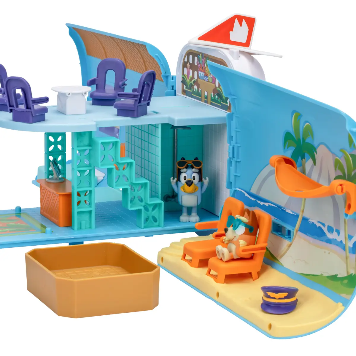 Moose Toys Bluey 3 в 1 Airplane Playset Photo 3