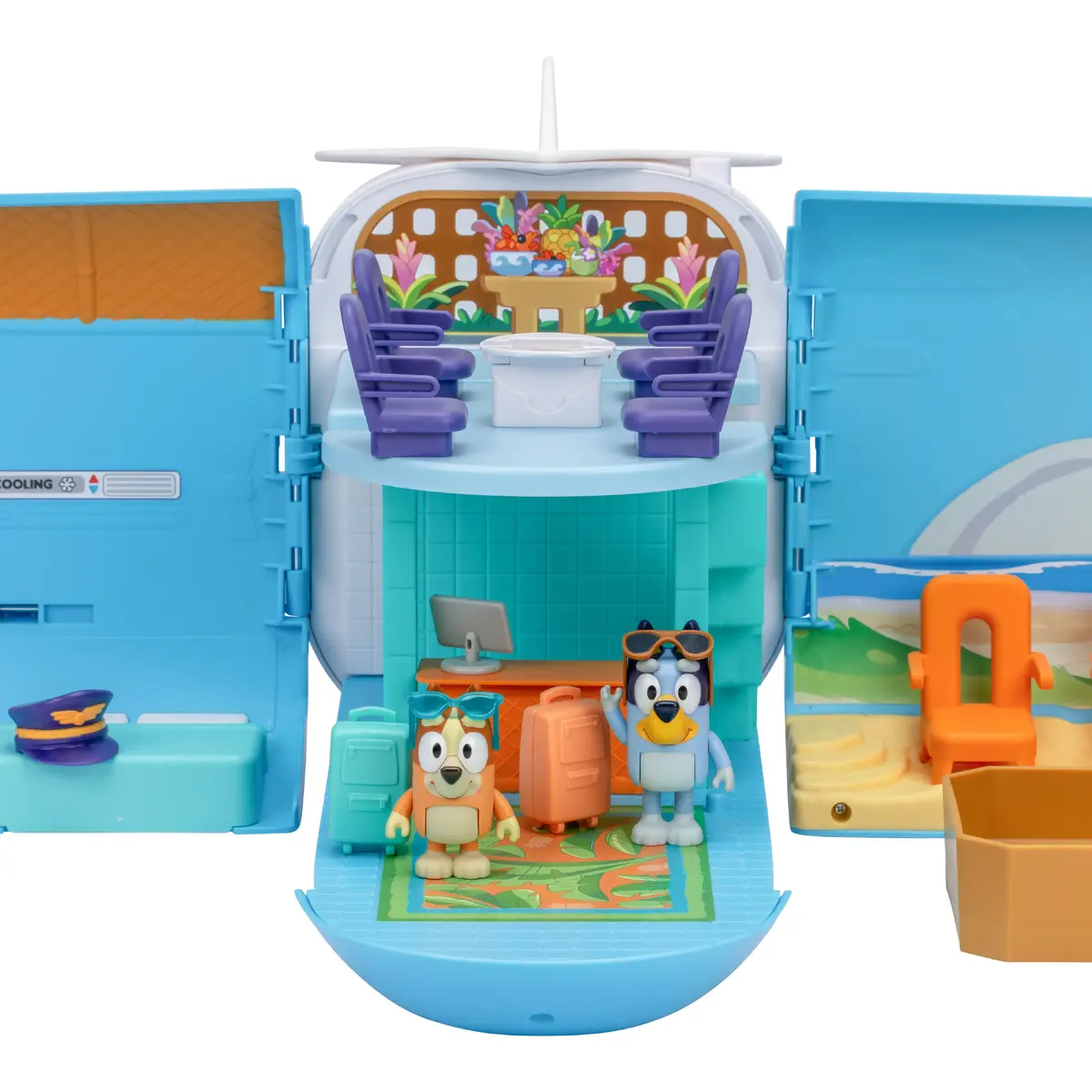 Moose Toys Bluey 3 в 1 Airplane Playset Photo 4