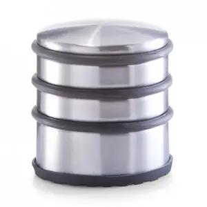 Door stop ZELLER 13807, stainless steel, black finish, 65×70 mm