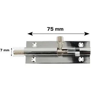 Screw-in Ground Anchor Home It model 20557 Ø7 x 75 mm electro-galvanized