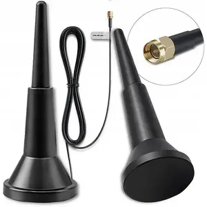 Antenna QuWireless Qoltec 4G LTE magnetic base 5 dBi omnidirectional indoor 600–2700 MHz SMA 3 m cable