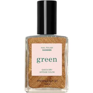 Green Nail Polish Shimmer 15 ml — No name — lacquer for nails, shimmering finish