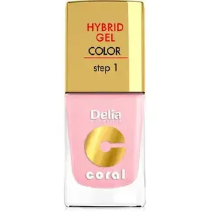 Nail polish Delia Coral Hybrid Gel nail enamel No. 04 pastel pink 11 ml