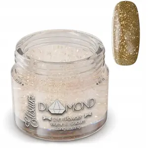 Пудра для титанового маникюра Elisium Diamond 2in1 D09 Glowing Gold 23 г