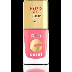 Nail Polish Delia Coral Hybrid Gel Nail Enamel No. 16 warm medium pink 11 ml