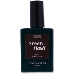 Nail polish ANNY LED Gel Lacquer Mocha 15 ml - green flash effect