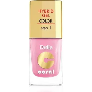 Nail polish Delia Coral Hybrid Gel 31 J — pearl pink, hybrid/gel finish