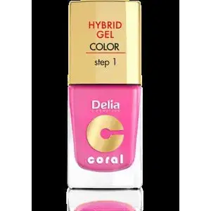 Nail polish Delia Coral Hybrid Gel enamel no. 22 candy pink 11 ml