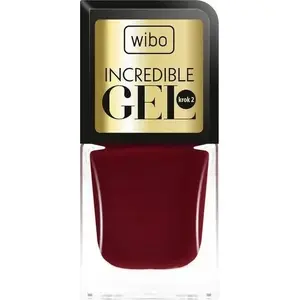 Gel nail polish Wibo Incredible Gel 8.5 ml — long-lasting gel-effect nail lacquer
