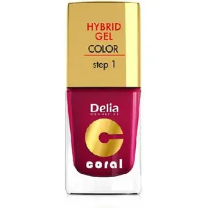 Nail Polish Delia Coral Hybrid Gel Emalia do paznokci nr 06 cherry 11 ml