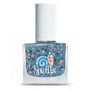 Nagu virsējais lakojums Snails 516202 Blue Confetti, caurspīdīgs aizsargfinišs, 1 gab.
