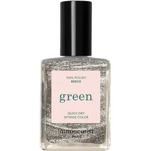 Green Nail Polish Disco 15 ml — No name — Nail polish lacquer, green shade