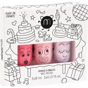 Nailmatic bērnu nagu laku komplekts Party B — Cookie 8 ml, Bella 8 ml, Elliot 8 ml